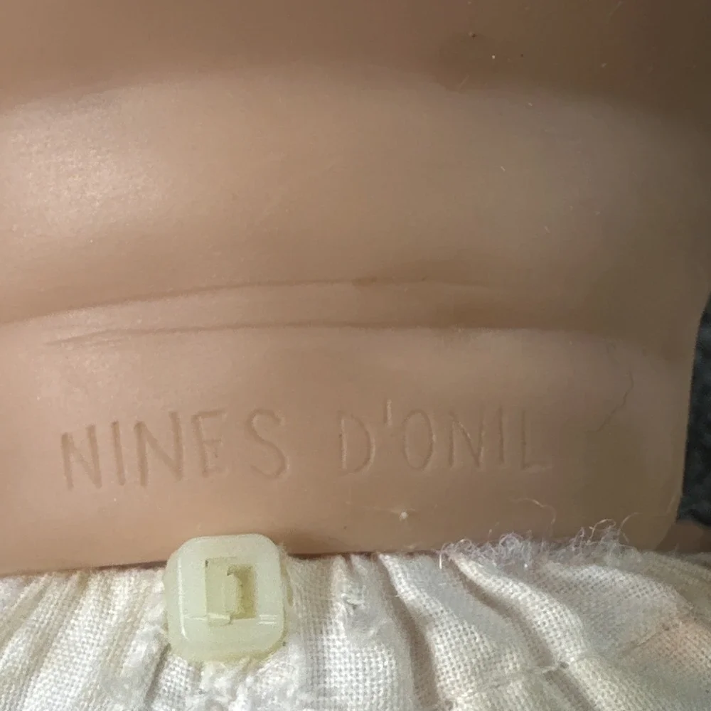 Nines d'Onil Spain Sleeping Baby Doll Cloth Body Vinyl Limbs For Parts Repair